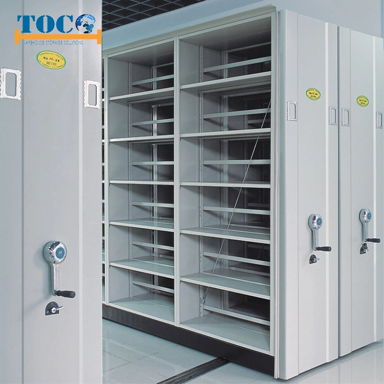 High Quality Factory Direct Mobile Metal Steel Compact Shelving for Electronics