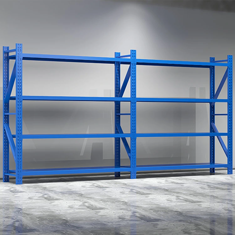 Factory Price Storage/Display Shelves Long Span Steel Metal Light Storage Rack Shelf with European Quality Standards