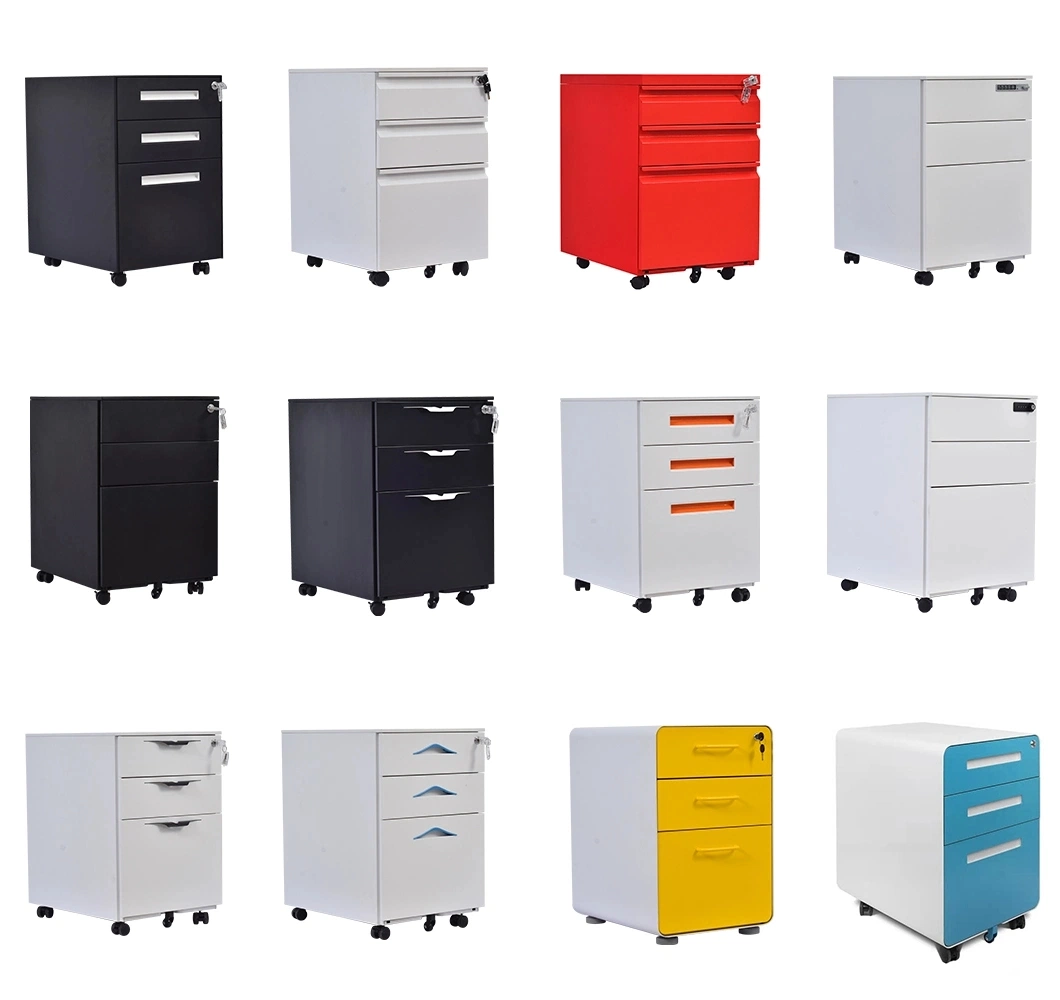 Home Office Steel Metal 2 Drawer Mobile File Cabinet