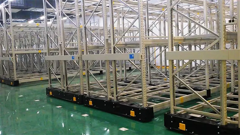 Heavy Duty Compact Storage System Motor Driven Trackless Mobile Shelving