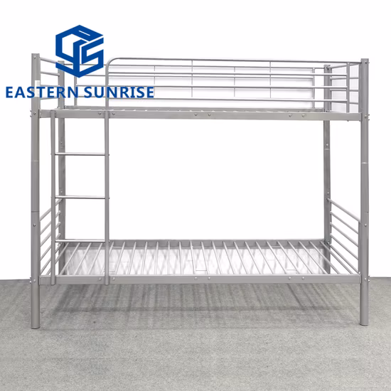 Strong Frame Soldier Use Green Metal Bunk Bed Double Deck Steel Bed